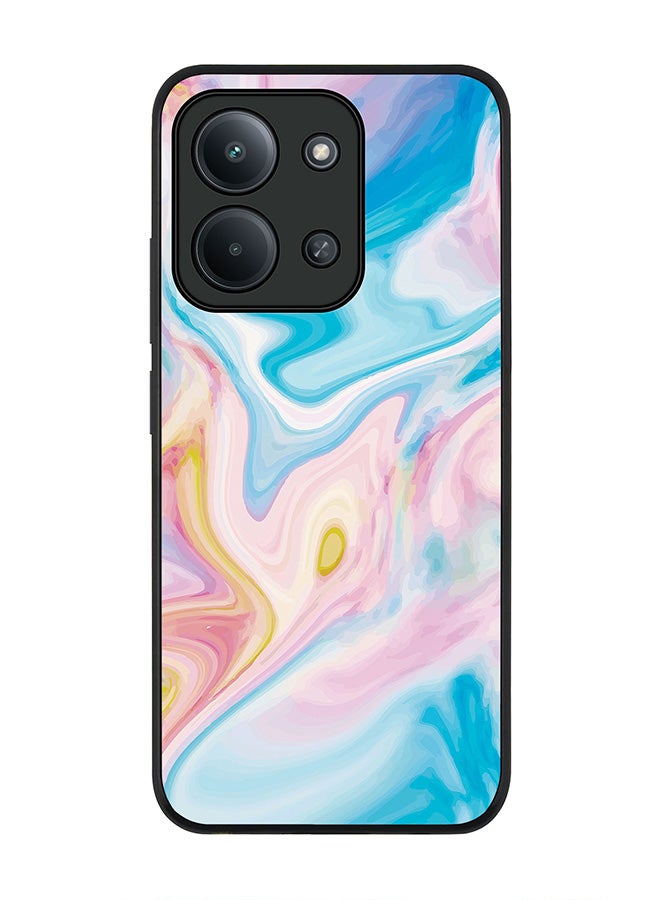 Stylizedd For Xiaomi Poco C85 4G Case,Slim fit Camera Protection, Shockproof Thin Phone cover  - Marble Print Aqua - Image 1